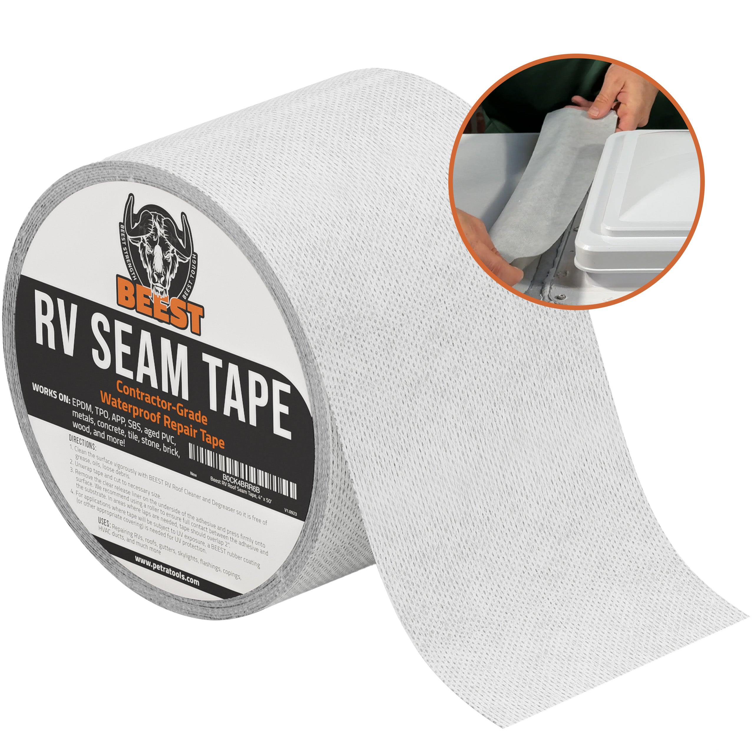 markise tape BEEST RV Seam Tape, Waterproof & RV Roof Sealant Lucky Luke fährt Fahrrad: iKamper Vorbaulänge (mm):90mm Featuring a textured surface