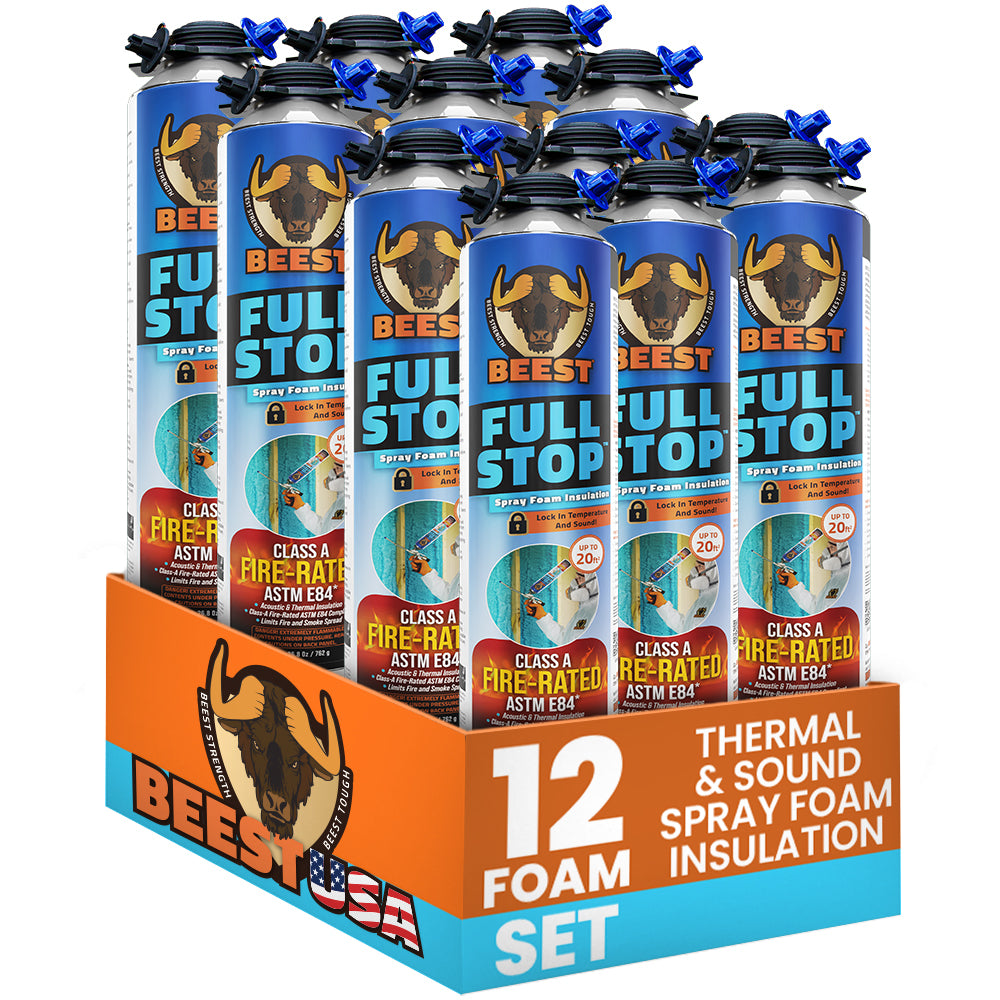 12 Pack - FullStop Foam Insulation Cans
