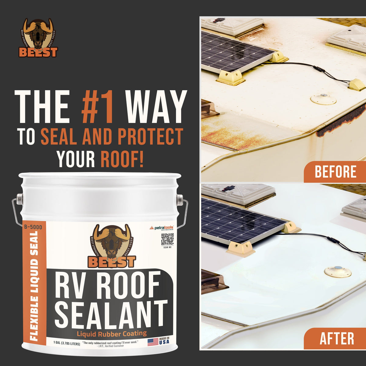 BEEST RV Roof Sealant (Liquid Rubber Coating)