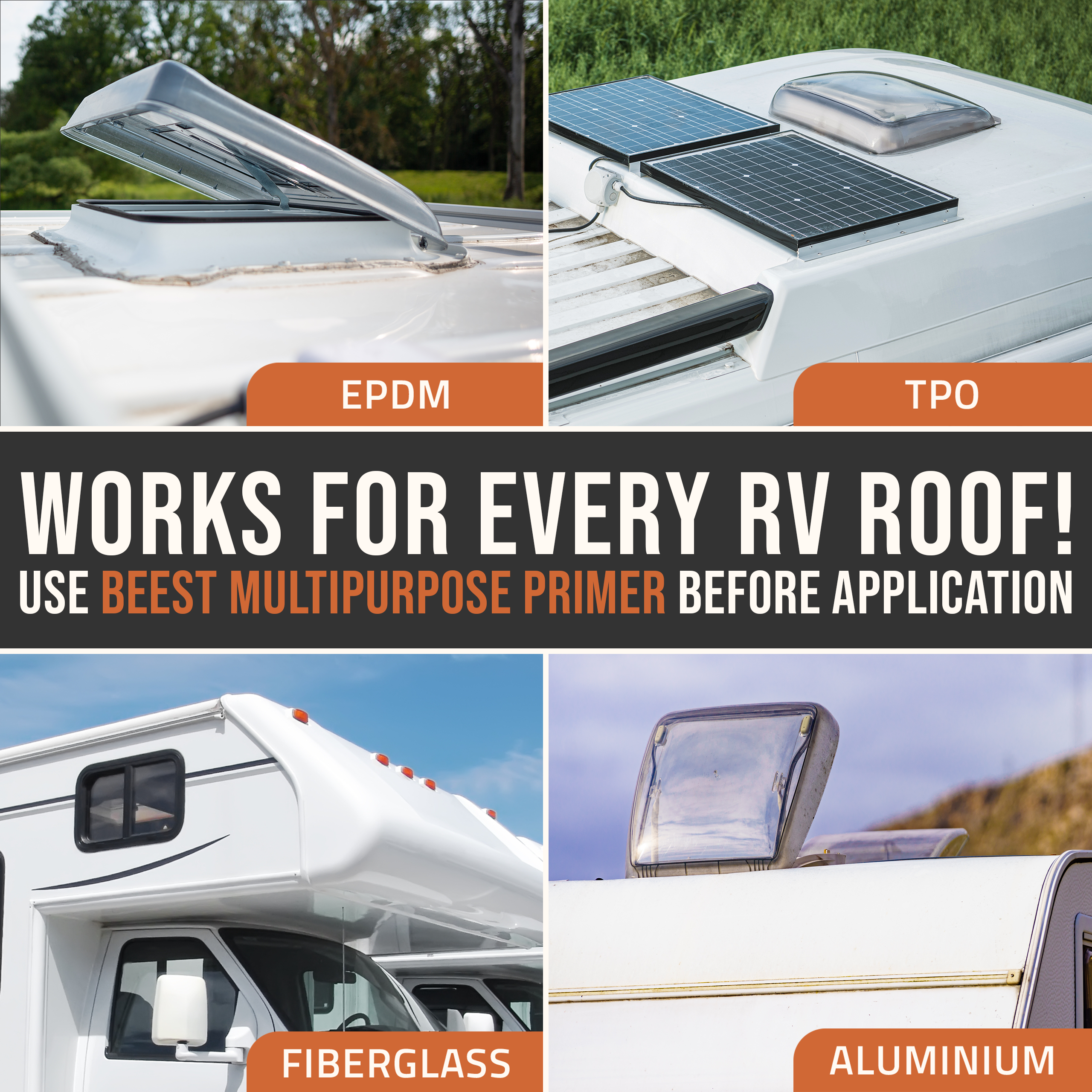 BEEST RV Roof Sealant (Silicone Premium Liquid Rubber)