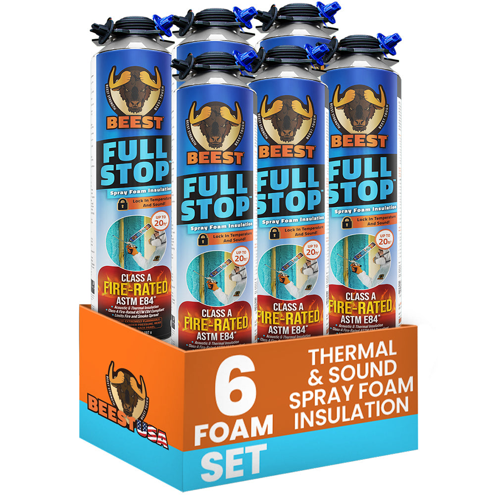 6 Pack - FullStop Foam Insulation Cans