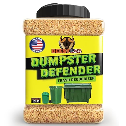 BEEST Dumpster Defender - Trash Can Deodorizer & Liquid Waste Absorber