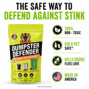 BEEST Dumpster Defender - Trash Can Deodorizer & Liquid Waste Absorber