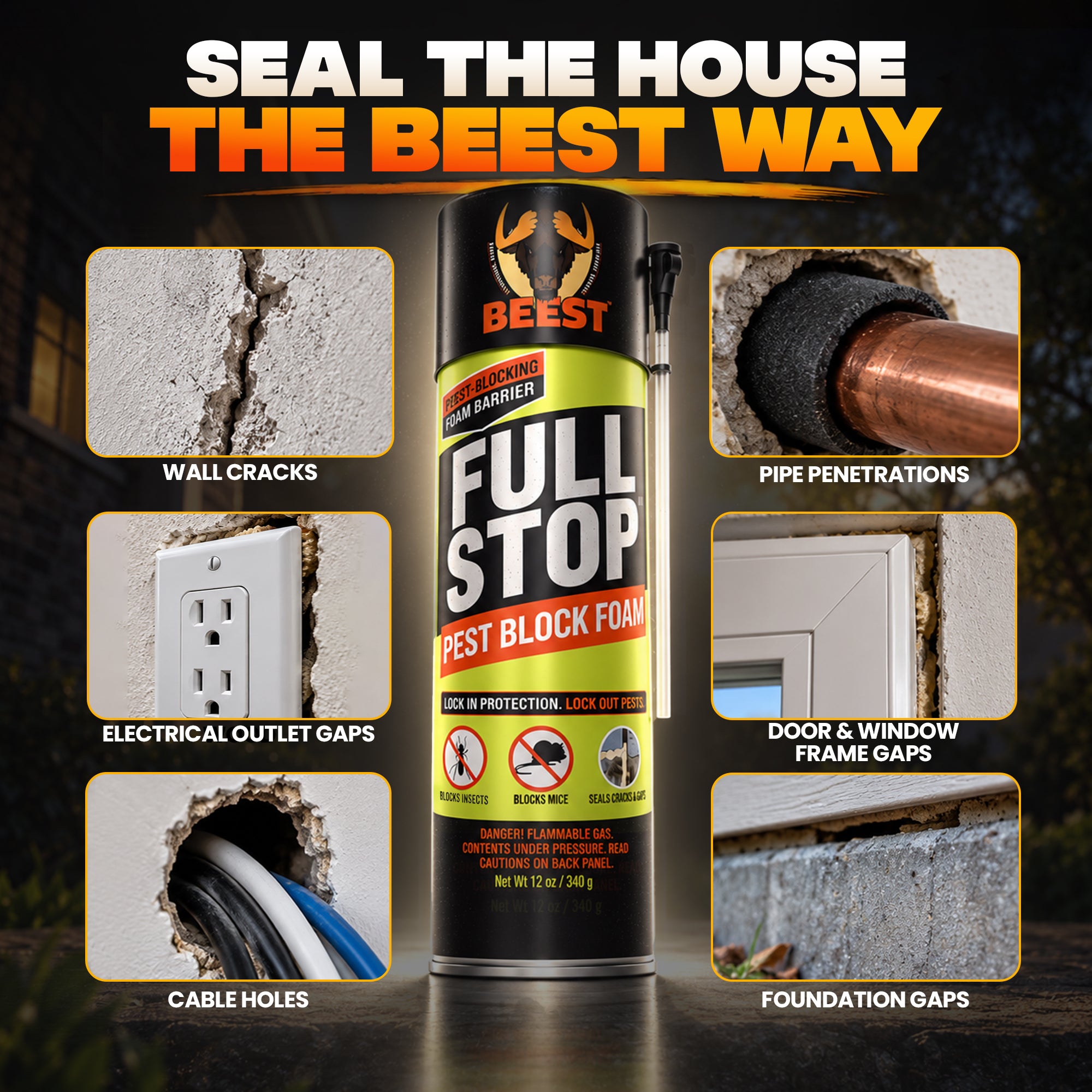 BEEST FullStop™ Pest Block Foam